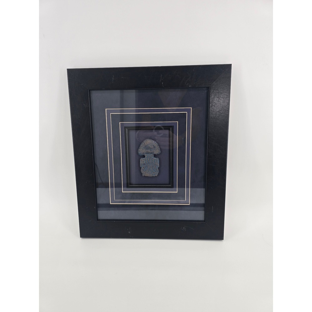 The Citadel Military College South Carolina Crest Shadow Box Framed Wall Art